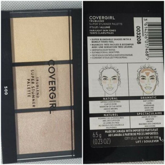 COPY - COVERGIRL #500 - TRUBLEND SUPER STUNNER (IT'S LIT) is for Fair/Light Skin - Picture 3 of 3